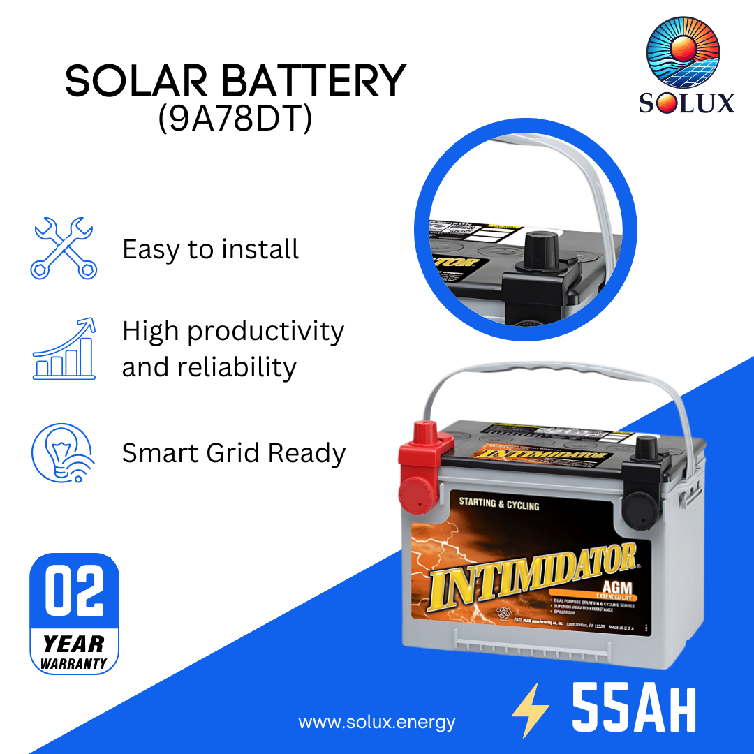 This is an image of MK AGM Deka Battery 55Ah 12V